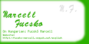 marcell fucsko business card